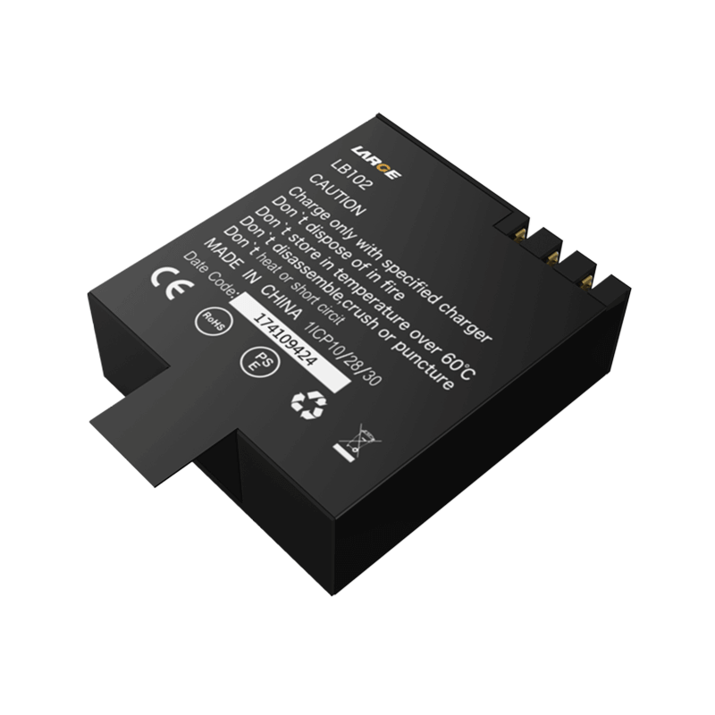 3.7V 1000mAh 982830 聚合物鋰電池 運動相機電池，鈷酸鋰材料